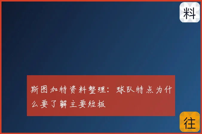 斯图加特资料整理:球队特点为什么要了解主要短板